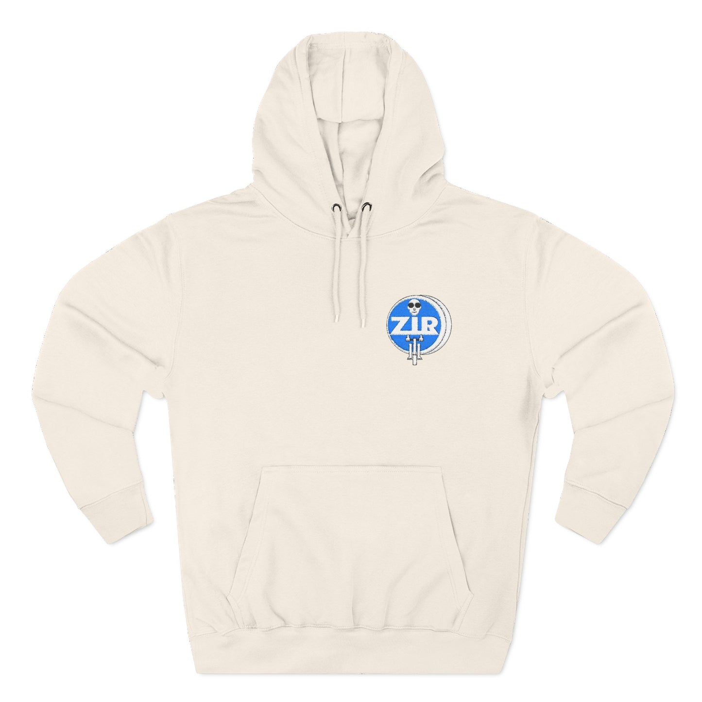 ZIR FLEECE HOODIE - EMBROIDERED