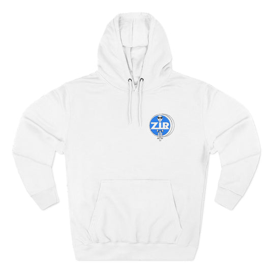 ZIR FLEECE HOODIE - EMBROIDERED